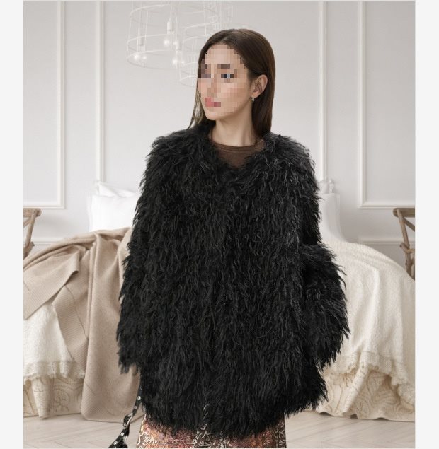 コート レディース 2025年秋冬 新作 編み込み ファー ルーズ テディベア 毛皮 アウター 若者向け 新品