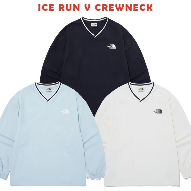 韓国正規品保証 関税負担なし NM5MQ04J ICE RUN V CREWNECKデイリー 基本 着装 男子 女子 人気 韓国 ファッション 男女共用 アウトドア