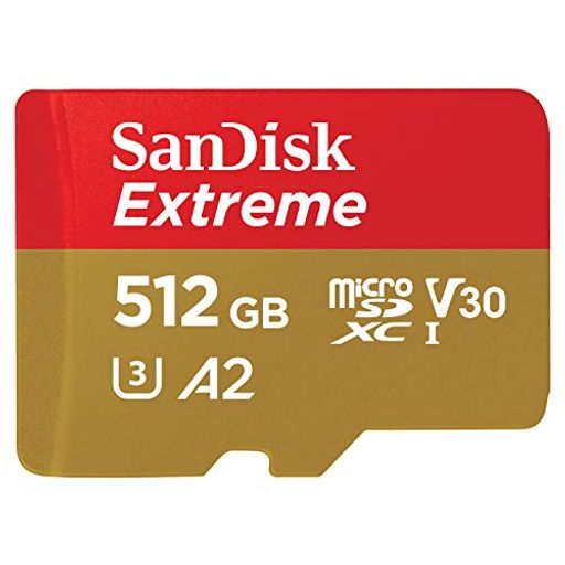 SanDisk MicroSDXC UHS-I Card 512GB Extreme Ultra High Speed Type (Read Up to 190MB/s / Write Up to 1