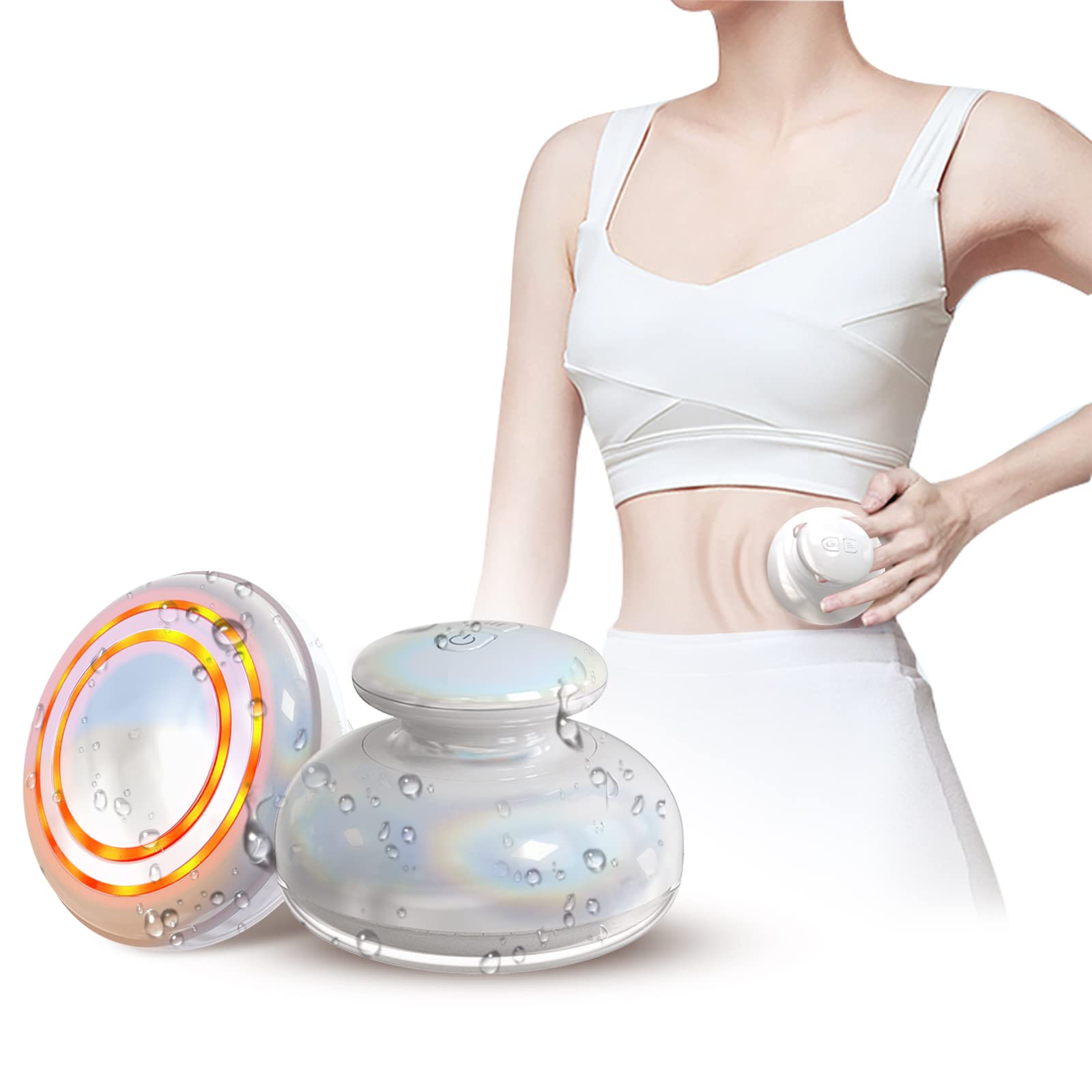 FIIL ボディ美容器 ラジオ波 腹筋器具 1台多役 LED搭載 超音波RF 3段階の強度調節 太もも お腹周り お腹 二の腕 体用 顔 筋トレ 全身エステ可能シェイプアップ 複合美容器 キントレ器具