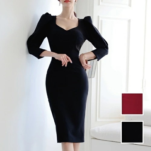 パーティードレス 結婚式 ワンピース ミディアム ひざ丈 オケージョン ドレス 韓国 ファッション レディース 春 夏 ブライダル お呼ばれ コーデ 成人式 二次会 同窓会 20代 30代 40