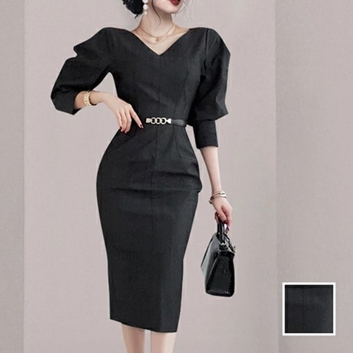 パーティードレス 結婚式 ワンピース ミディアム ひざ丈 オケージョン ドレス 韓国 ファッション レディース 秋 冬 ブライダル お呼ばれ コーデ 成人式 二次会 同窓会 20代 30代 40 8,132円