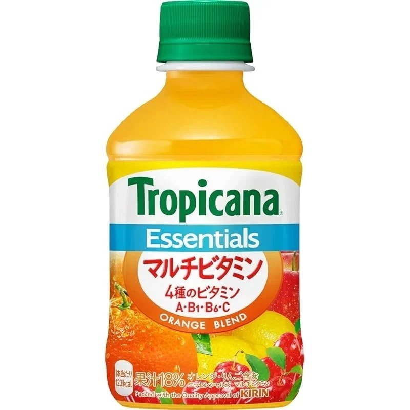 即納トロピカーナ エッセンシャルズ マルチビタミン 280ml ペットボトル ×24本