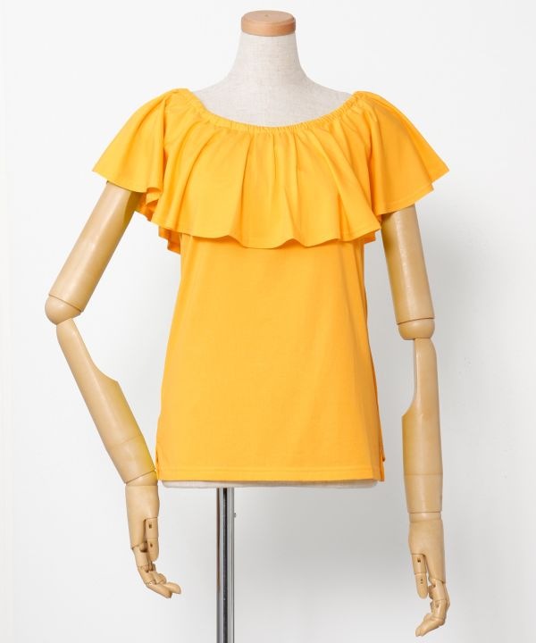 【8月下旬入荷予定】ストレッチフリルＴＯＰ[NEW] 5,016円