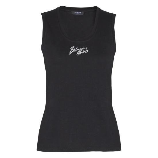 BALMAIN Women Tops GF1EB075 BD40 EAB BLACK