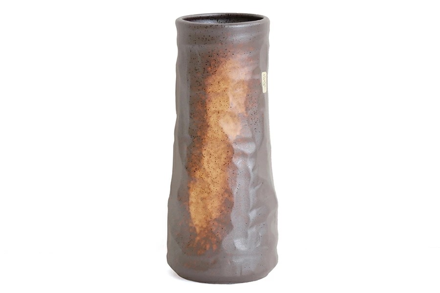 花立 墓 お墓 花立て 97%OFF 仏具 陶器 花瓶 超熱 単品 ラジウム cm 鉱石 約 高さ 橙吹 サイズ 8寸