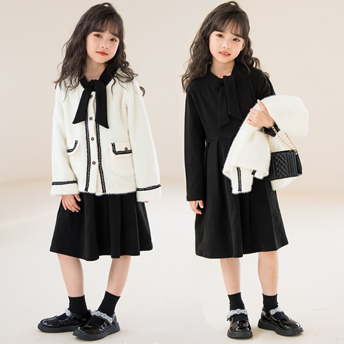 入学式 スーツ 女の子 卒園式 上下セット ノーカラー 丸襟 シンプル ジャケット ワンピース フォーマル 子供ドレス おしゃれ お受験 面接 発表会 正装 七五三 セットアップ 誕生日 プレゼント