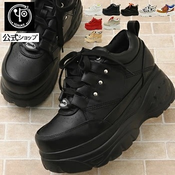 【公式SHOP特典キズ補修液付】 ヨースケ 厚底スニーカー レディース 歩きやすい 7cm 厚底フラット