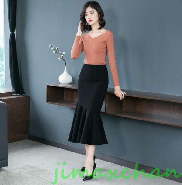 新生活 サマー /厚手/秋冬/レディース 無地 タイトスカート キシスカート フレア フォーマル マーメイドラインスカート ッチタイトスカート