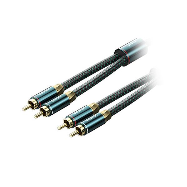 VENTION 2RCA Male to 2RCA Male オーディオケーブル Green 10m グリーン BC-0842その他AV機器用アクセサリー