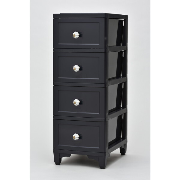 アイ・エル・シー DPC-04BK ブラック ドレスチェンジチェスト4段 メーカー直送