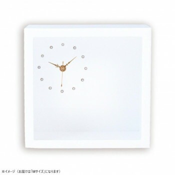 フラワーアレンジ 木製スタイルクロック M FC-535