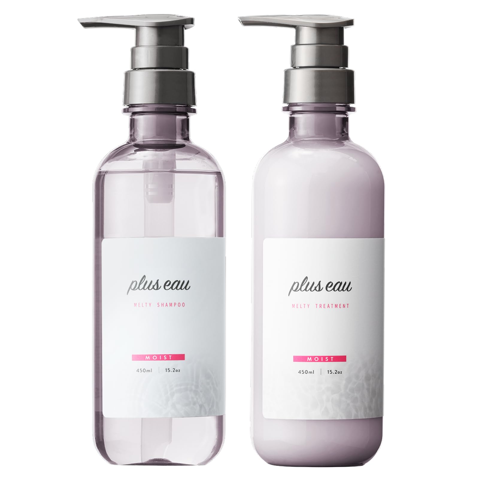 plus eau プリュスオー シャンプー トリートメント メルティ シルク美容液成分配合 450ml 2本セット