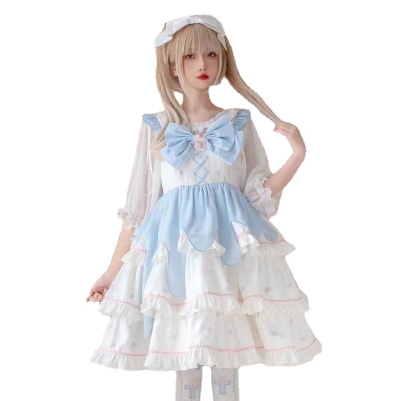 可愛くて甘い ロリータワンピースフルセット