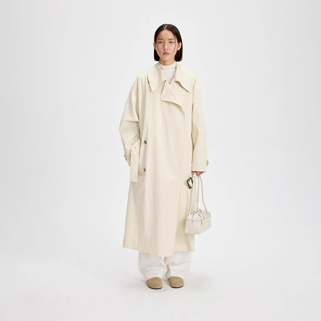 【急速出荷!】トレンチコート 2025 春新作 製 ゆったり ロング ウィンドブレーカー 女性
