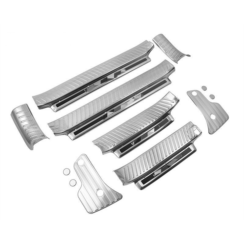 新登場　スカッフプレートランドクルーザープラド PRADO 150専用　ステップガード 7人乗り用　12Pセット　三色