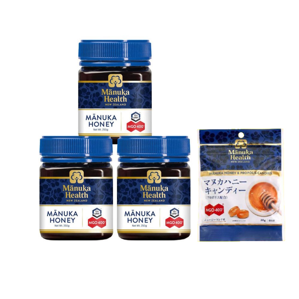 マヌカハニー 蜂蜜 MGO400+ 250g 3個セット UMF13+