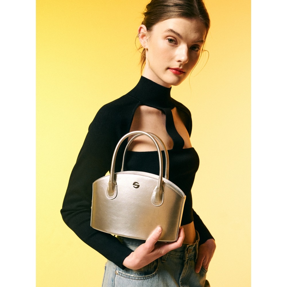 SEMICODE joony バッグ - クリンクル シルバー