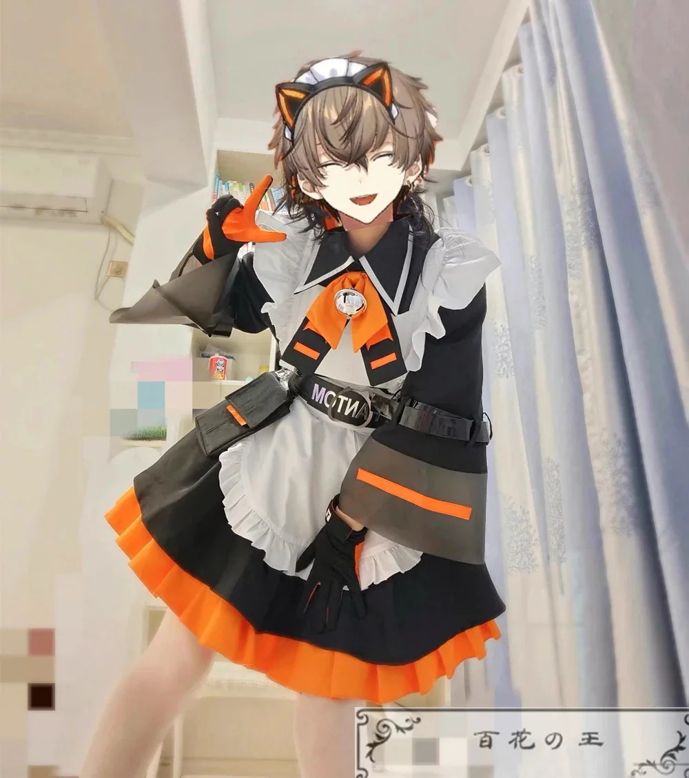 超安値挑戦! Vtuber Alban Knox アルバーンノックス にじさんじEN 切り抜き 女体化 性転換 ネコ耳メイドさん メイド服 コスプレ衣装 コスチューム