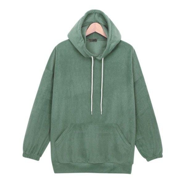 フード付きトレーナー SBN074 6COLOR フリース起毛オーバーフィットTシャツ シミラールック