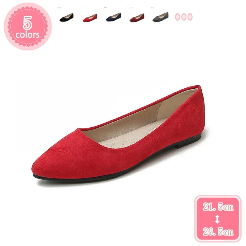 500円OFFクーポン パンプス フラットシューズ レディース ローヒール 痛くない 大きいサイズ 春 春夏 入学式 卒業式 結婚式 スエード 歩きやすい 疲れにくい 通勤 通学 仕事 ポインテッドト