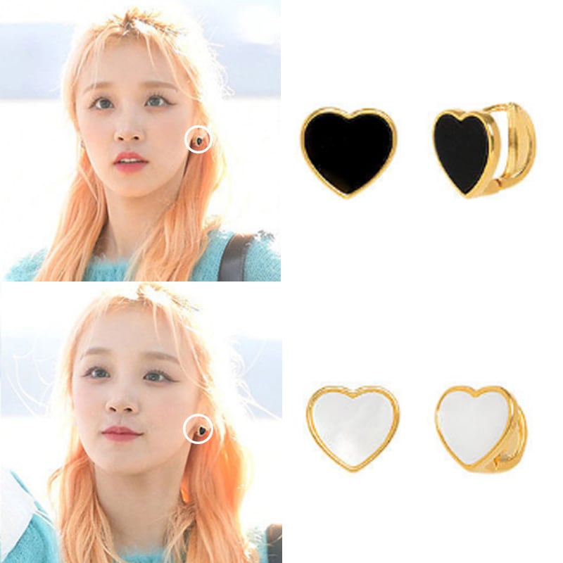 [女の子たちウギ着用] [韓国の女性アイドルアクセサリー] HEART CLIP 韓国ジュエリー ピアス 人気ジュエリー デイリーアクセサリー