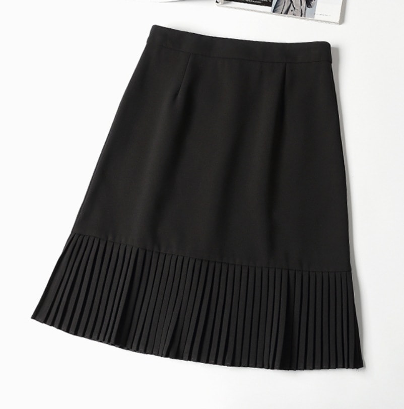 スカート デート モテアイテム プリーツスカート ひざ丈 プリーツ シフォン フリル 可愛い きれいめ 上品 おしゃれ かっこいい 可愛い ラブリー キュート ガーリー クール モード系