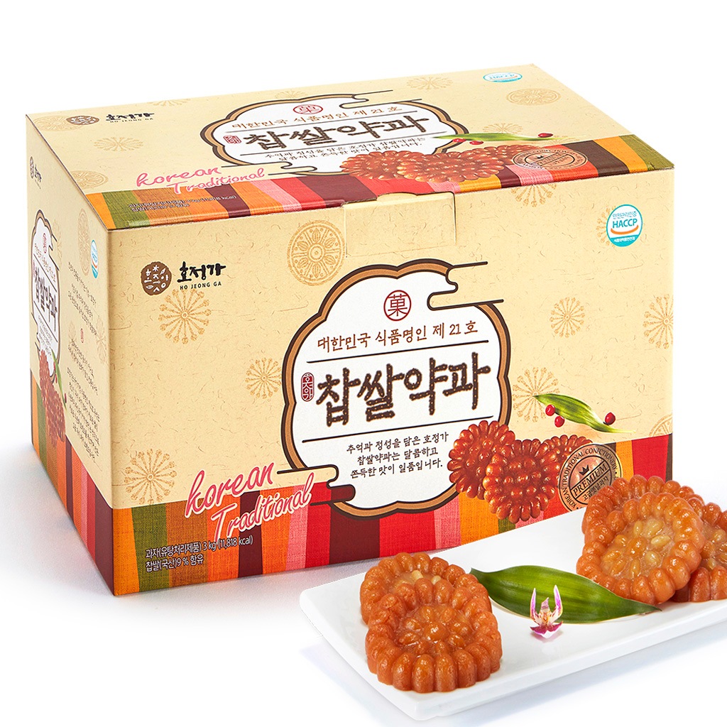 ホジョンガ もち米薬菓セット 3KG (約80個入) / 昌平韓菓 大容量伝統菓子セット