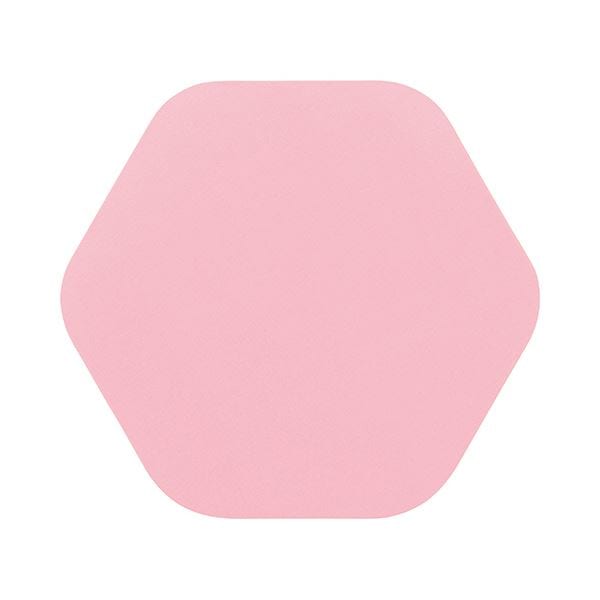 （まとめ） ライオン事務器六角マグネットシート 単色パック ピンク MS-610 1パック（10枚） (×5セット)