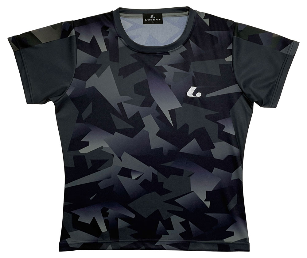 LUCENT（ルーセント） XLH2509-BLK-L レディース ゲームシャツ襟なし（ブラック・サイズ：L） XLH2509BLKL