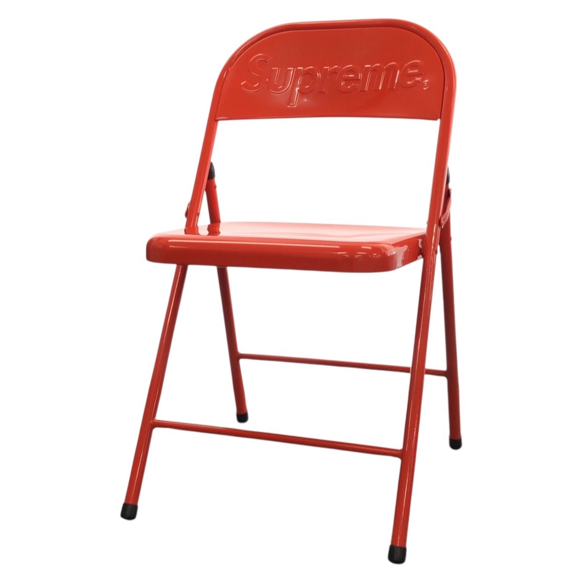超美品 Metal Folding Chair レッド メタル 椅子 パイプ椅子 折り畳み椅子 メンズ 505574