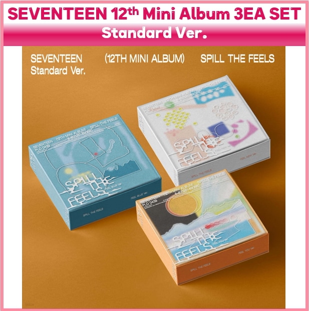 SEVENTEEN Spill the feels 12th Mini Album Standard Ver. 3EA SET