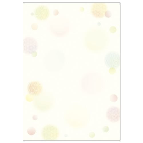 （まとめ買い）ササガワ 和柄用紙 和ごころ 水玉 4-1027 00012384 [x10]