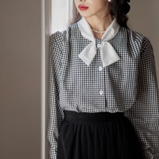 トップス シャツ ブラウス カットソー 袖あり 長袖 リボン かわいい 大人可愛い きれいめ シンプル カジュアル 大人 上品 おしゃれ お洒落 かっこいい レトロ 大人女子 こなれ感 ラフ キュート