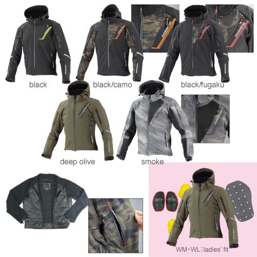 JK-579 P SOFTSHELL W-PARKA BLK L 07-579/BK/L