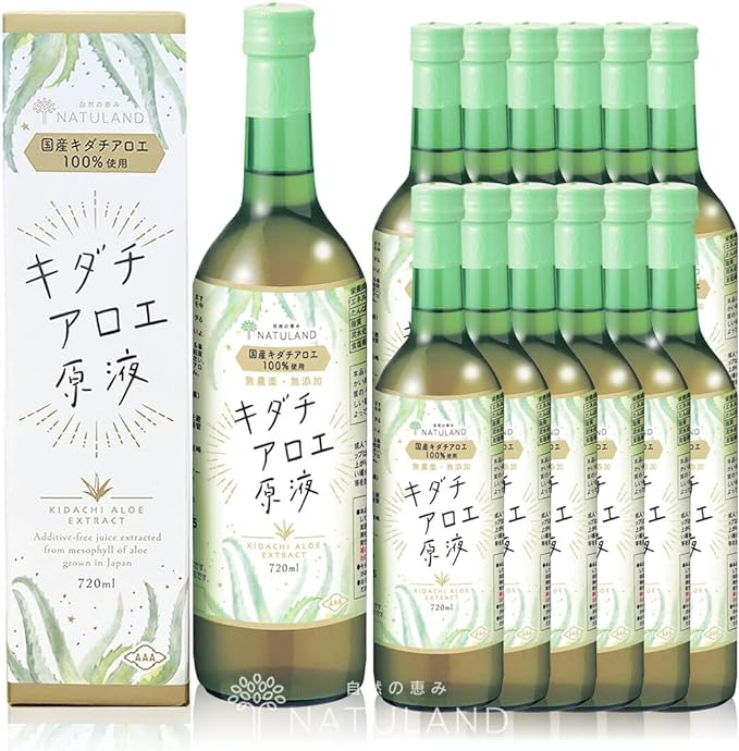 国産 キダチアロエ 原液 720ml 12本 セット 朝日 アロエ キダチアロエ原液 便秘 南伊豆 国産 アロエ原液 ジュース 無添加 無農薬 おすすめ メーカー ランキング 送料無料