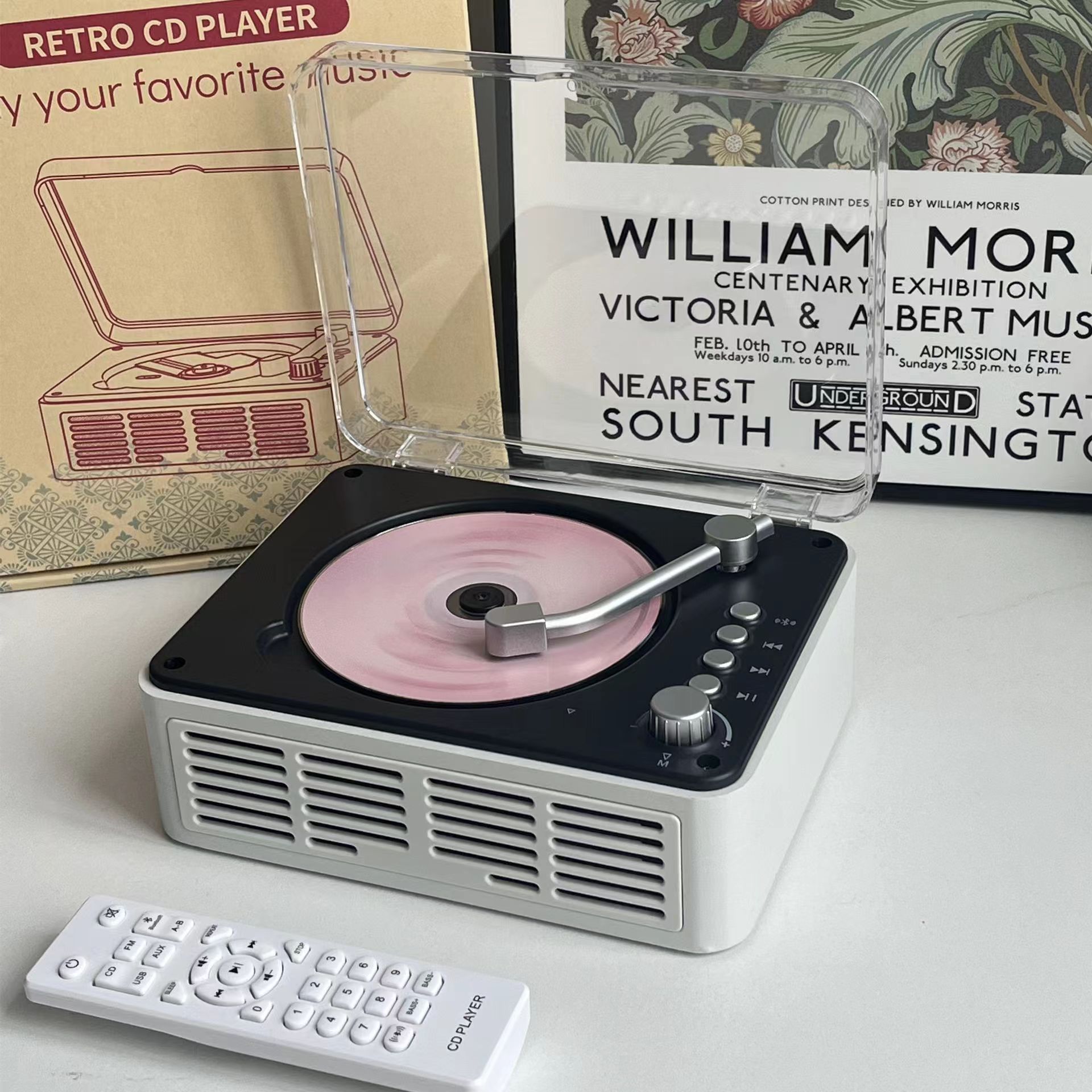 国境を越えた人気cdプレーヤー高忠実度bluetoothトランスミッタースピーカー音楽アルバムプレーヤーディスクウォークマンcdプレーヤー