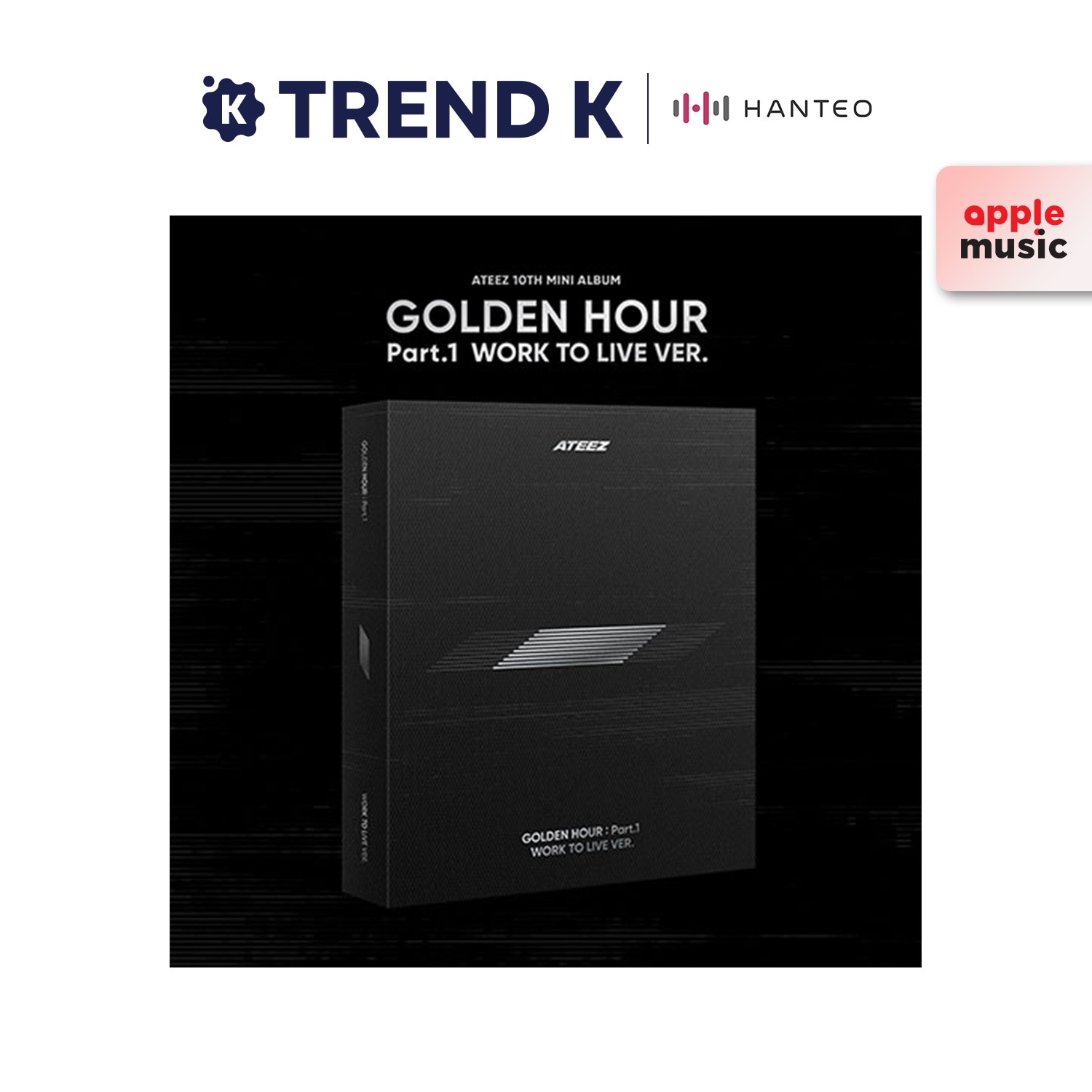 [ONLINE特典/当店特典] ATEEZ - 10th ミニアルバム [GOLDEN HOUR : Part.1] (WORK TO LIVE VER.) 韓国盤