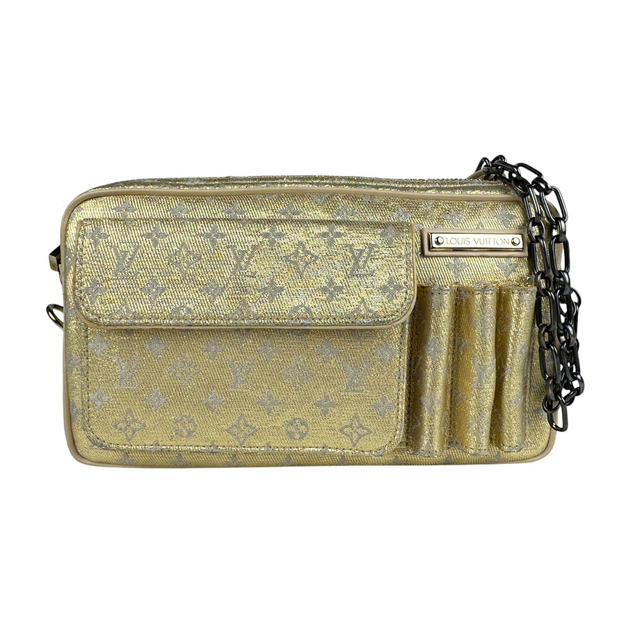 ルイ ヴィトン LOUIS VUITTON ハンドバッグ モノグラム シャイン マッケンナ キャンバス ゴールド レディース M92362 n1065