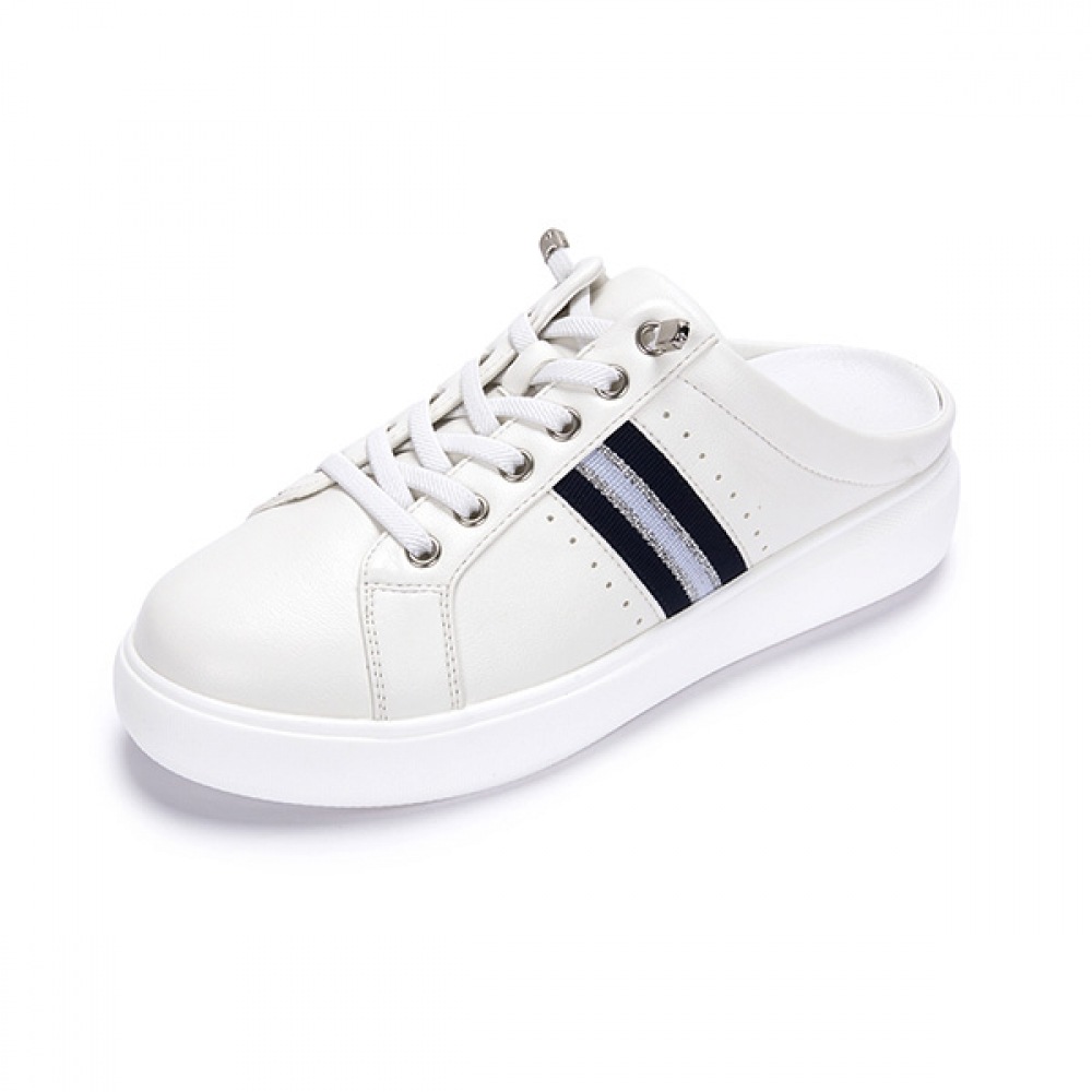 (ムック) M.Mook ムイウェビングポイントスニーカーミュールホワイト 516423918ZY