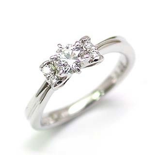 AneCan掲載 (Brand アニーベル) Pt ダイヤモンドデザインリング（婚約指輪エンゲージリング） メレ 楽ギフ_包装02P26Mar16