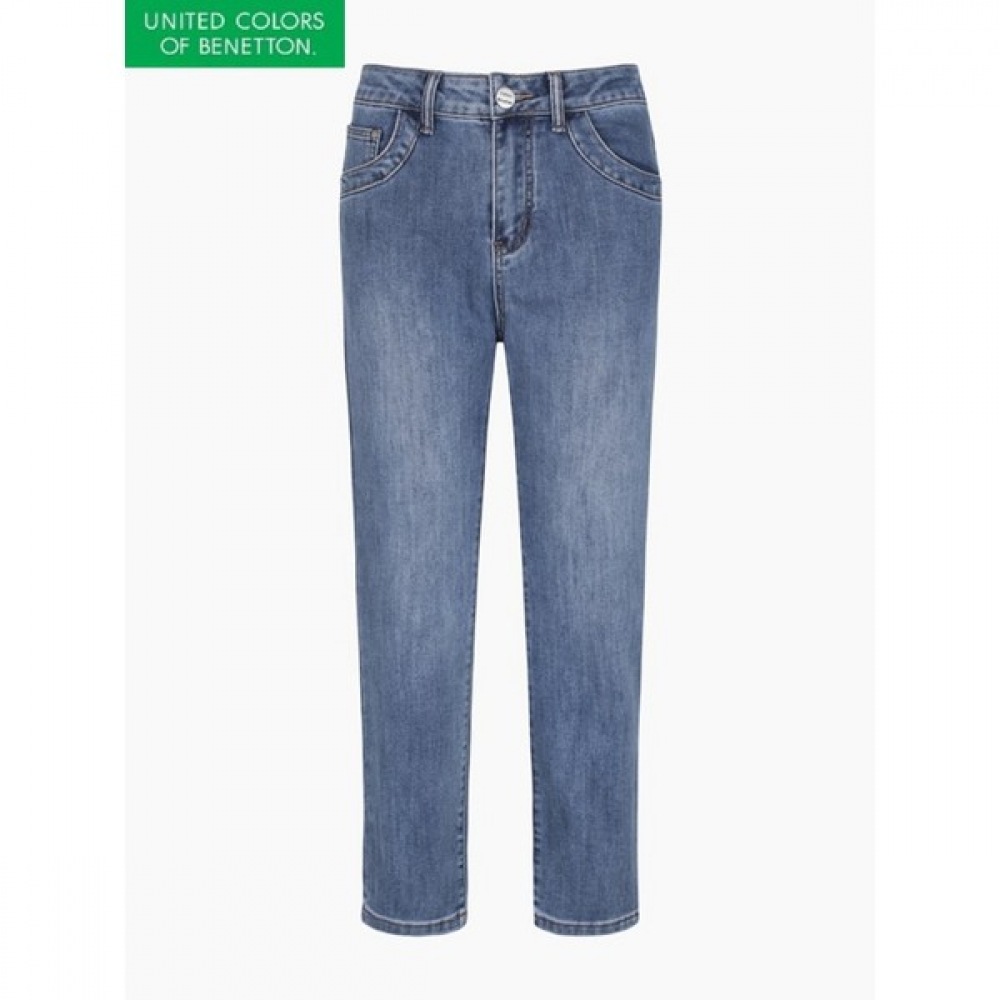 (ベネトン) ポケットポイントストレートフィットデニムパンツ_BADPA3411