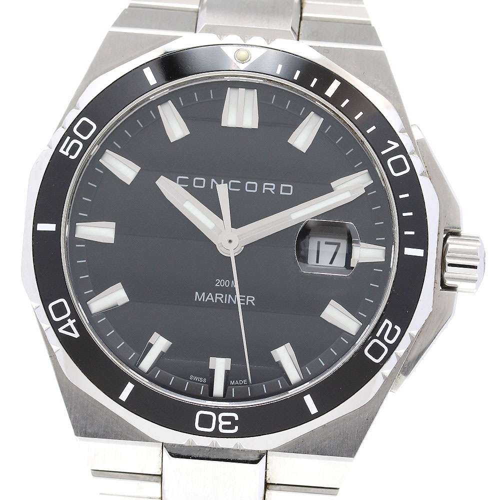 コンコルド Concord 05.1.14.1138 マリナー200M デイト クォーツ メンズ 良品 保証書付き_840477【中古】 55,935円