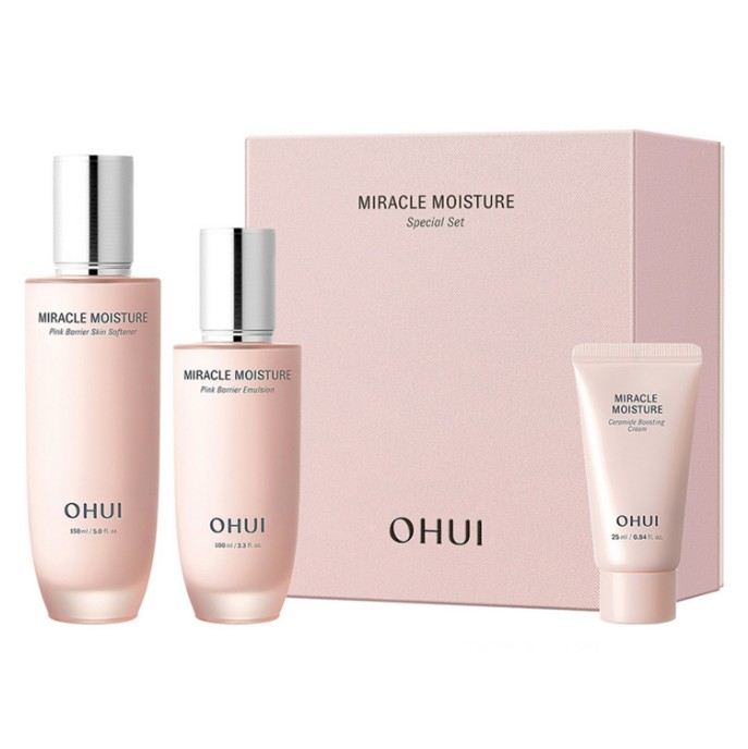 ミラクルモイスチャー ピンクバリア トナー150ml + エマルジョン100ml + クリーム25ml