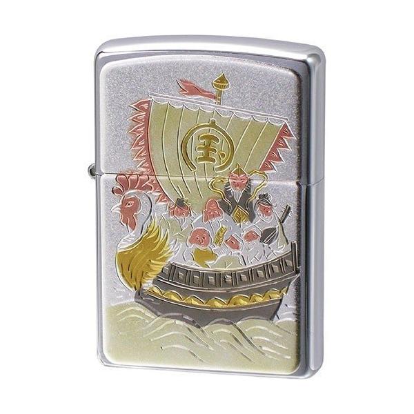 ライター シルバー 電鋳板 宝船