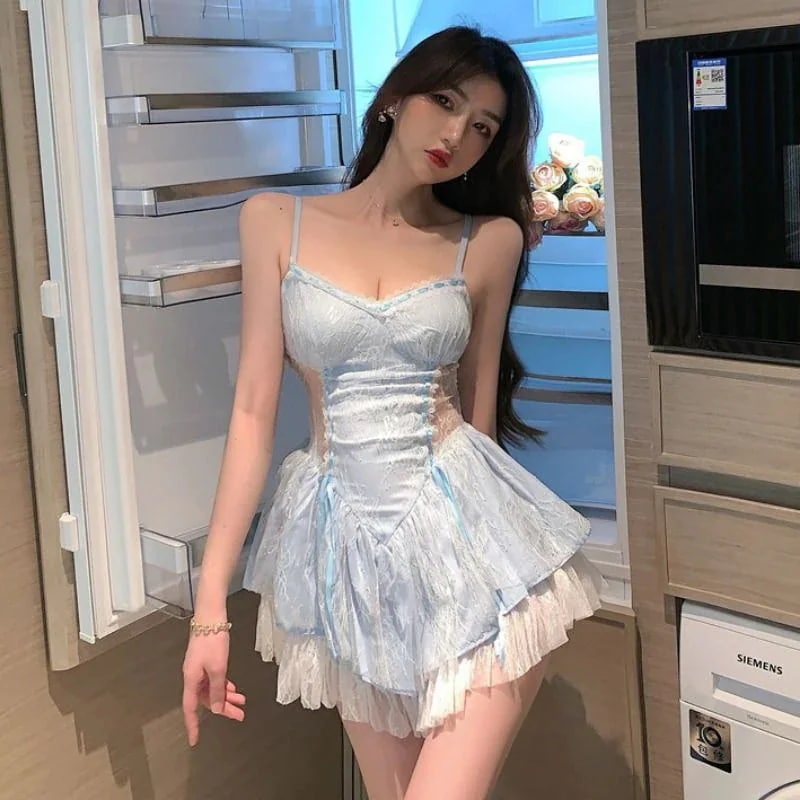 ロリータドレス 2024 春夏 新作 可愛らしい jsk キャミワンピース 着痩せ