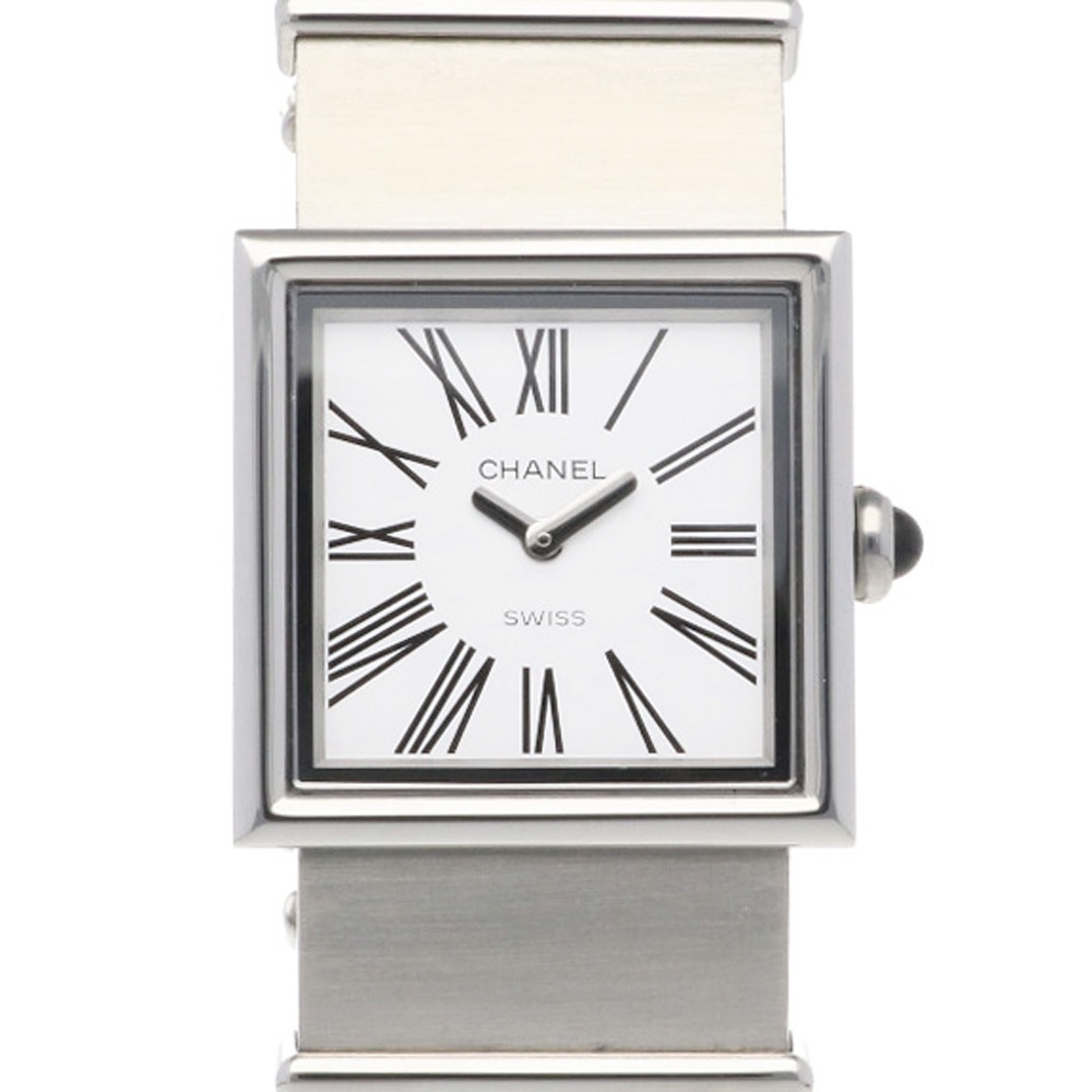 シャネル マドモアゼル 腕時計 ステンレススチール クオーツ 1年保証 CHANEL 中古