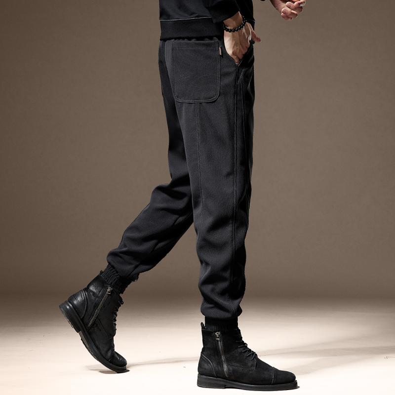 秋冬 コーデ メンズ 服 シンプル ファッション オシャレ 大人 かっこいい 大きいサイズ ストリート 紳士服 ハイエンド 厚手 ニット スウェット パンツ スポーツ カジュアル パンツ