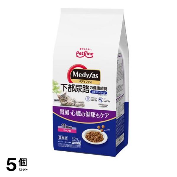 猫用 ドライ 11歳から チキン味 250g (×6袋) 5個セット