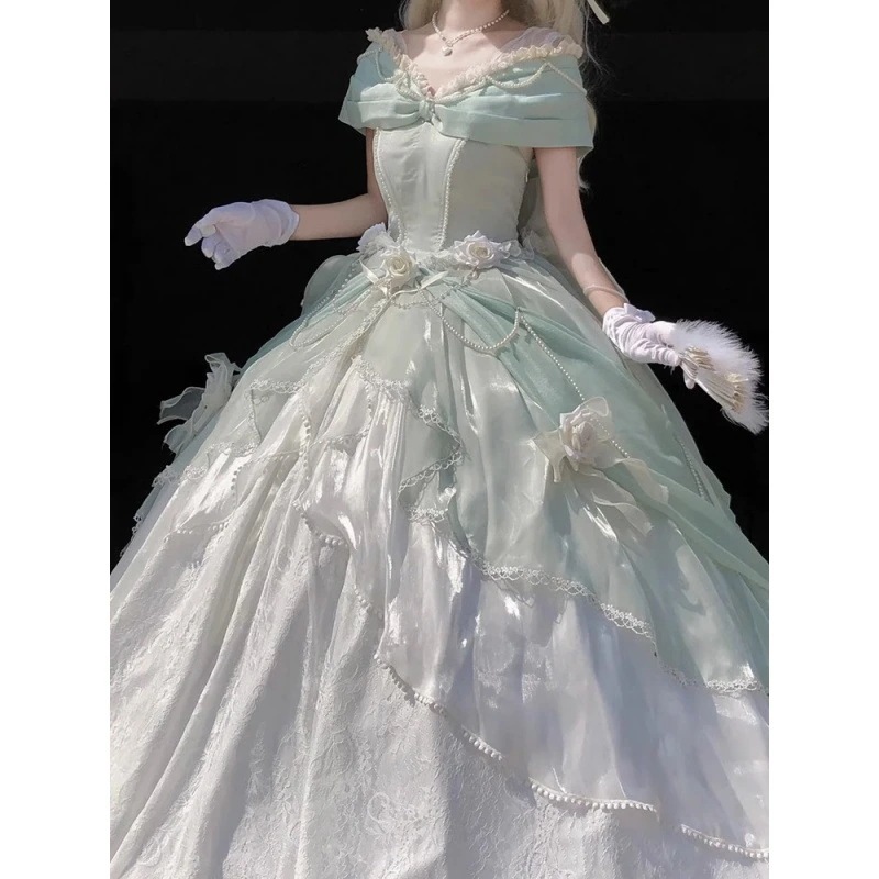 ローズ礼遇 ロリータ イブニングドレスレディースデー 成人式 ハロウィン 仮装